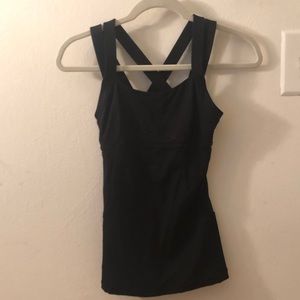 Lululemon Black athletic tank top